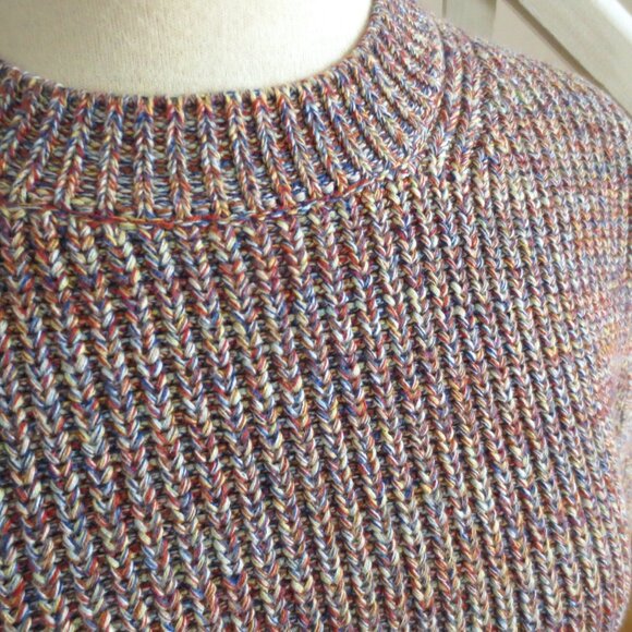 French Connection Pastel Cotton Crew Neck Pullover Sweater Tan Pink (Modified) - Picture 8 of 8